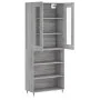 Tall gray Sonoma plywood sideboard 69.5x34x180 cm by vidaXL, Sideboards - Ref: Foro24-3198711, Price: 129,37 €, Discount: %