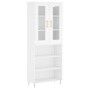 Hohes Sideboard Sperrholz weiß 69,5x34x180 cm von vidaXL, Sideboards - Ref: Foro24-3198713, Preis: 158,16 €, Rabatt: %