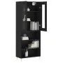 Aparador alto madera contrachapada negro 69,5x34x180 cm de vidaXL, Aparadores - Ref: Foro24-3198714, Precio: 132,04 €, Descue...