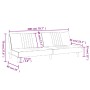 Schwarzes Schlafsofa aus Stoff von vidaXL, Sofas - Ref: Foro24-351883, Preis: 257,35 €, Rabatt: %