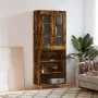 Hohes Sideboard aus geräuchertem Eichensperrholz, 69,5 x 34 x 180 cm von vidaXL, Sideboards - Ref: Foro24-3198718, Preis: 133...