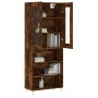 Hohes Sideboard aus geräuchertem Eichensperrholz, 69,5 x 34 x 180 cm von vidaXL, Sideboards - Ref: Foro24-3198718, Preis: 135...