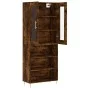 Hohes Sideboard aus geräuchertem Eichensperrholz, 69,5 x 34 x 180 cm von vidaXL, Sideboards - Ref: Foro24-3198718, Preis: 133...