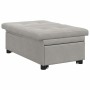 Sofá cama Gris claro 67 x 194 x 82 cm Tejido de microfibra
