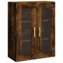 Tall smoked oak plywood sideboard 69.5x34x180 cm by vidaXL, Sideboards - Ref: Foro24-3198718, Price: 133,38 €, Discount: %