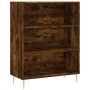 Aparador alto madera contrachapada roble ahumado 69,5x34x180 cm de vidaXL, Aparadores - Ref: Foro24-3198718, Precio: 138,94 €...
