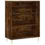 Hohes Sideboard aus geräuchertem Eichensperrholz, 69,5 x 34 x 180 cm von vidaXL, Sideboards - Ref: Foro24-3198718, Preis: 133...