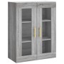 Aparador alto madera contrachapada gris sonoma 69,5x34x180 cm de vidaXL, Aparadores - Ref: Foro24-3198719, Precio: 142,86 €, ...