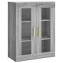 Hohes Sideboard aus sonomagrauem Sperrholz, 69,5 x 34 x 180 cm von vidaXL, Sideboards - Ref: Foro24-3198719, Preis: 137,36 €,...