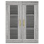 Aparador alto madera contrachapada gris sonoma 69,5x34x180 cm de vidaXL, Aparadores - Ref: Foro24-3198719, Precio: 142,86 €, ...