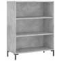 Aparador alto madera contrachapada gris hormigón 69,5x34x180 cm de vidaXL, Aparadores - Ref: Foro24-3198725, Precio: 137,58 €...