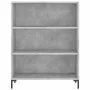 Hohes Sideboard aus betongrauem Sperrholz, 69,5 x 34 x 180 cm von vidaXL, Sideboards - Ref: Foro24-3198725, Preis: 137,40 €, ...