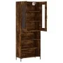 Hohes Sideboard aus geräuchertem Eichensperrholz, 69,5 x 34 x 180 cm von vidaXL, Sideboards - Ref: Foro24-3198726, Preis: 137...