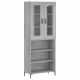 Hohes Sideboard aus sonomagrauem Sperrholz, 69,5 x 34 x 180 cm von vidaXL, Sideboards - Ref: Foro24-3198727, Preis: 139,74 €,...