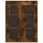 Hohes Sideboard aus geräuchertem Eichensperrholz, 69,5 x 34 x 180 cm von vidaXL, Sideboards - Ref: Foro24-3198726, Preis: 137...