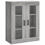 Aparador alto madera contrachapada gris sonoma 69,5x34x180 cm de vidaXL, Aparadores - Ref: Foro24-3198727, Precio: 141,65 €, ...