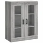 Aparador alto madera contrachapada gris sonoma 69,5x34x180 cm de vidaXL, Aparadores - Ref: Foro24-3198727, Precio: 133,81 €, ...