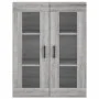 Aparador alto madera contrachapada gris sonoma 69,5x34x180 cm de vidaXL, Aparadores - Ref: Foro24-3198727, Precio: 133,81 €, ...
