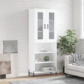 Aparador alto madera contrachapada blanco 69,5x34x180 cm de vidaXL, Aparadores - Ref: Foro24-3198729, Precio: 153,95 €, Descu...