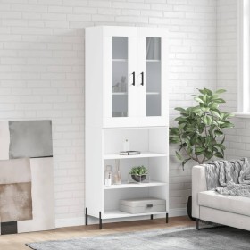 Tall white plywood sideboard 69.5x34x180 cm by vidaXL, Sideboards - Ref: Foro24-3198729, Price: 156,13 €, Discount: %