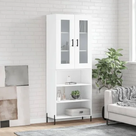 Tall white plywood sideboard 69.5x34x180 cm by vidaXL, Sideboards - Ref: Foro24-3198729, Price: 156,13 €, Discount: %
