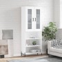 Hohes weißes Sperrholz-Sideboard 69,5 x 34 x 180 cm von vidaXL, Sideboards - Ref: Foro24-3198729, Preis: 156,13 €, Rabatt: %