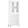 Hohes weißes Sperrholz-Sideboard 69,5 x 34 x 180 cm von vidaXL, Sideboards - Ref: Foro24-3198729, Preis: 153,95 €, Rabatt: %