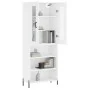 Hohes weißes Sperrholz-Sideboard 69,5 x 34 x 180 cm von vidaXL, Sideboards - Ref: Foro24-3198729, Preis: 153,95 €, Rabatt: %