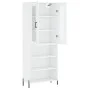 Hohes weißes Sperrholz-Sideboard 69,5 x 34 x 180 cm von vidaXL, Sideboards - Ref: Foro24-3198729, Preis: 153,95 €, Rabatt: %