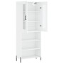 Hohes weißes Sperrholz-Sideboard 69,5 x 34 x 180 cm von vidaXL, Sideboards - Ref: Foro24-3198729, Preis: 156,13 €, Rabatt: %