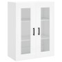 Aparador alto madera contrachapada blanco 69,5x34x180 cm de vidaXL, Aparadores - Ref: Foro24-3198729, Precio: 158,41 €, Descu...