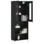 Hohes schwarzes Sperrholz-Sideboard 69,5 x 34 x 180 cm von vidaXL, Sideboards - Ref: Foro24-3198706, Preis: 149,05 €, Rabatt: %