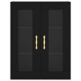 Aparador alto madera contrachapada negro 69,5x34x180 cm de vidaXL, Aparadores - Ref: Foro24-3198706, Precio: 151,14 €, Descue...