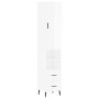 Aparador alto madera contrachapada blanco brillo 34,5x34x180 cm de vidaXL, Aparadores - Ref: Foro24-3198931, Precio: 123,60 €...