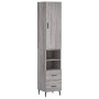 Aparador alto madera contrachapada gris Sonoma 34,5x34x180 cm de vidaXL, Aparadores - Ref: Foro24-3198935, Precio: 117,68 €, ...