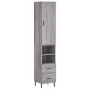 Aparador alto madera contrachapada gris Sonoma 34,5x34x180 cm de vidaXL, Aparadores - Ref: Foro24-3198935, Precio: 114,61 €, ...