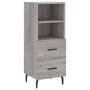 Hohes Sonoma-Sideboard aus grauem Sperrholz, 34,5 x 34 x 180 cm von vidaXL, Sideboards - Ref: Foro24-3198935, Preis: 114,61 €...