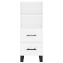 Hohes weißes Sperrholz-Sideboard 34,5 x 34 x 180 cm von vidaXL, Sideboards - Ref: Foro24-3198937, Preis: 114,89 €, Rabatt: %