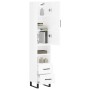 Aparador alto madera contrachapada blanco brillo 34,5x34x180 cm de vidaXL, Aparadores - Ref: Foro24-3198939, Precio: 126,75 €...