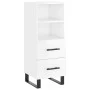 Hochglänzendes Sideboard aus weißem Sperrholz, 34,5 x 34 x 180 cm von vidaXL, Sideboards - Ref: Foro24-3198939, Preis: 123,48...