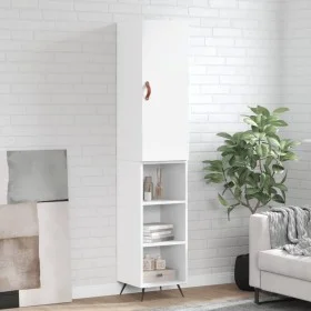 Tall white plywood sideboard 34.5x34x180 cm by vidaXL, Sideboards - Ref: Foro24-3198953, Price: 88,27 €, Discount: %