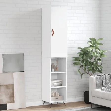 Aparador alto madera contrachapada blanco 34,5x34x180 cm de vidaXL, Aparadores - Ref: Foro24-3198953, Precio: 88,25 €, Descue...