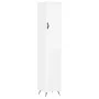 Aparador alto madera contrachapada blanco 34,5x34x180 cm de vidaXL, Aparadores - Ref: Foro24-3198953, Precio: 88,25 €, Descue...