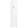 Hohes Sideboard aus weißem Sperrholz, 34,5 x 34 x 180 cm von vidaXL, Sideboards - Ref: Foro24-3198953, Preis: 89,32 €, Rabatt: %