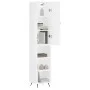 Hohes Sideboard aus weißem Sperrholz, 34,5 x 34 x 180 cm von vidaXL, Sideboards - Ref: Foro24-3198953, Preis: 88,27 €, Rabatt: %