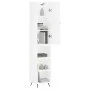 Aparador alto madera contrachapada blanco brillo 34,5x34x180 cm by vidaXL, Sideboards - Ref: Foro24-3198955, Price: 93,58 €, ...