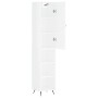 Aparador alto madera contrachapada blanco brillo 34,5x34x180 cm de vidaXL, Aparadores - Ref: Foro24-3198955, Precio: 95,09 €,...