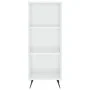 Aparador alto madera contrachapada blanco brillo 34,5x34x180 cm by vidaXL, Sideboards - Ref: Foro24-3198955, Price: 93,58 €, ...