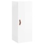 Aparador alto madera contrachapada blanco brillo 34,5x34x180 cm de vidaXL, Aparadores - Ref: Foro24-3198955, Precio: 95,09 €,...