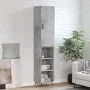 Aparador de madera contrachapada gris hormigón 34,5x34x180 cm von vidaXL, Sideboards - Ref: Foro24-3198957, Preis: 87,63 €, R...